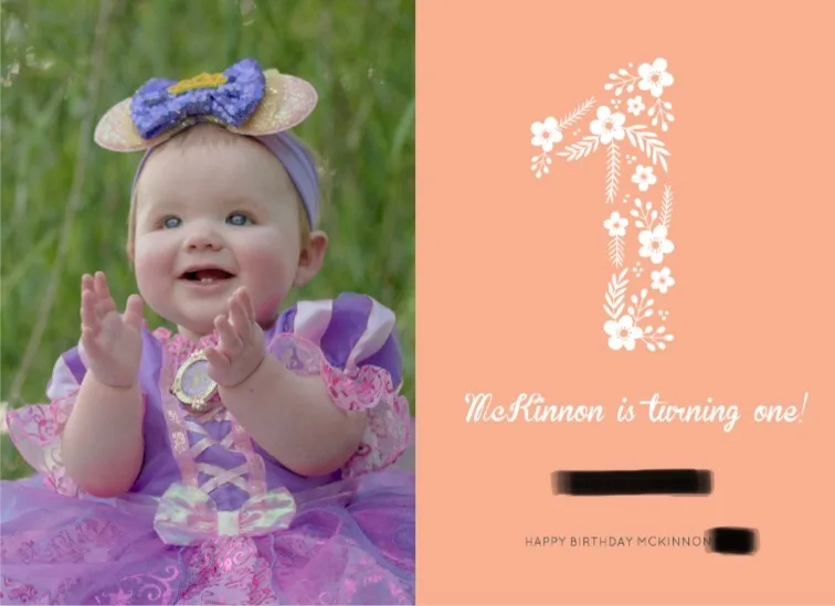 The photo Christmas card design we picked last year