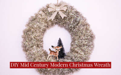 DIY Mid Century Modern Christmas Wreath
