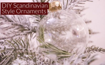 DIY Scandinavian Style Ornaments